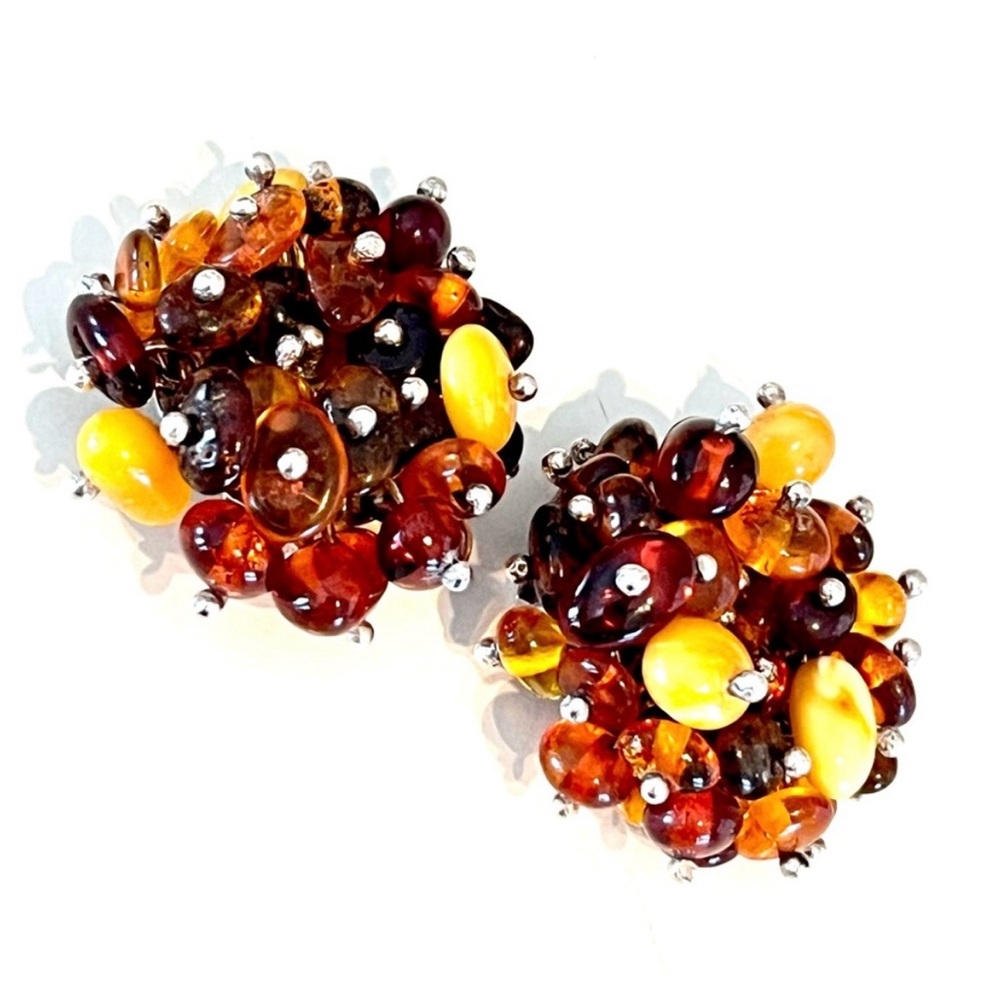 Vintage Genuine Baltic Amber Earrings